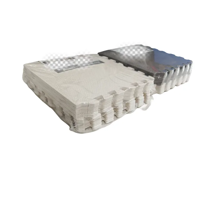 Packaged finished EVA tile sets for a product-document review