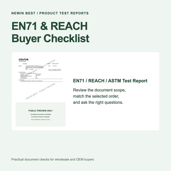 EN71 and REACH Reports for EVA Foam Mats: Buyer Checklist