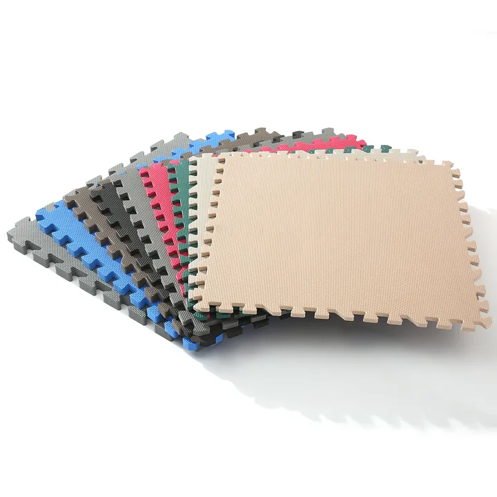A selection of cross-pattern EVA tile colors
