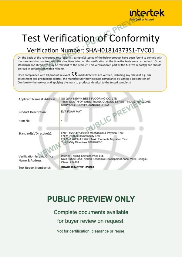 EU Toy Safety Test Verification