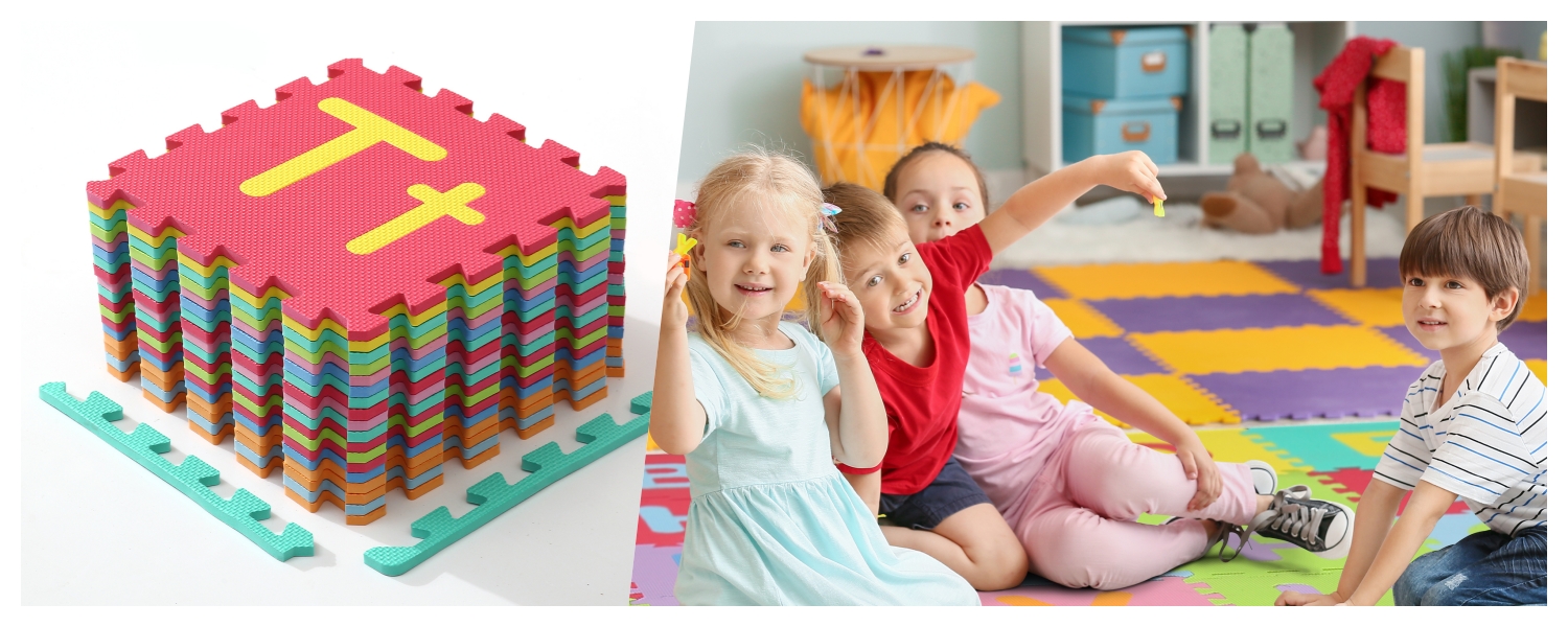 Original puzzle play mat banner