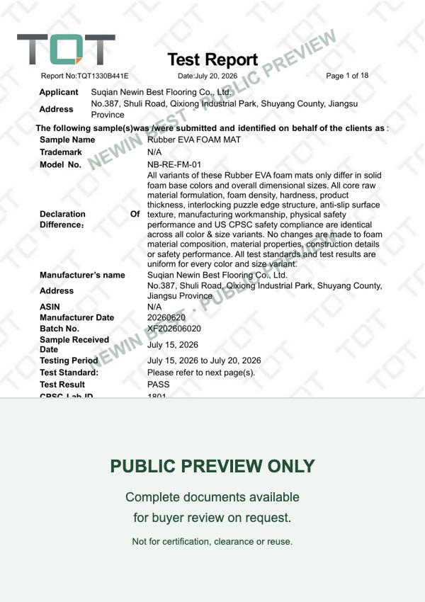 First page of TQT1330B441E for NB-RE-FM-01