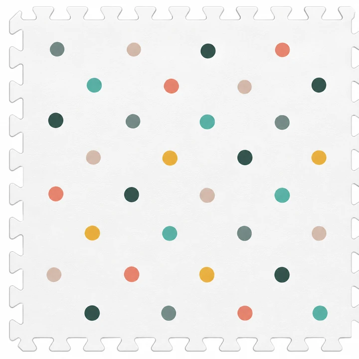 Candy Dot Playmat — printed interlocking foam tile