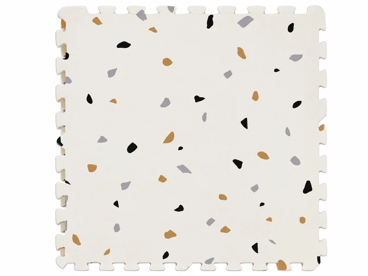 Minimal Terrazzo Playmat — printed interlocking foam tile