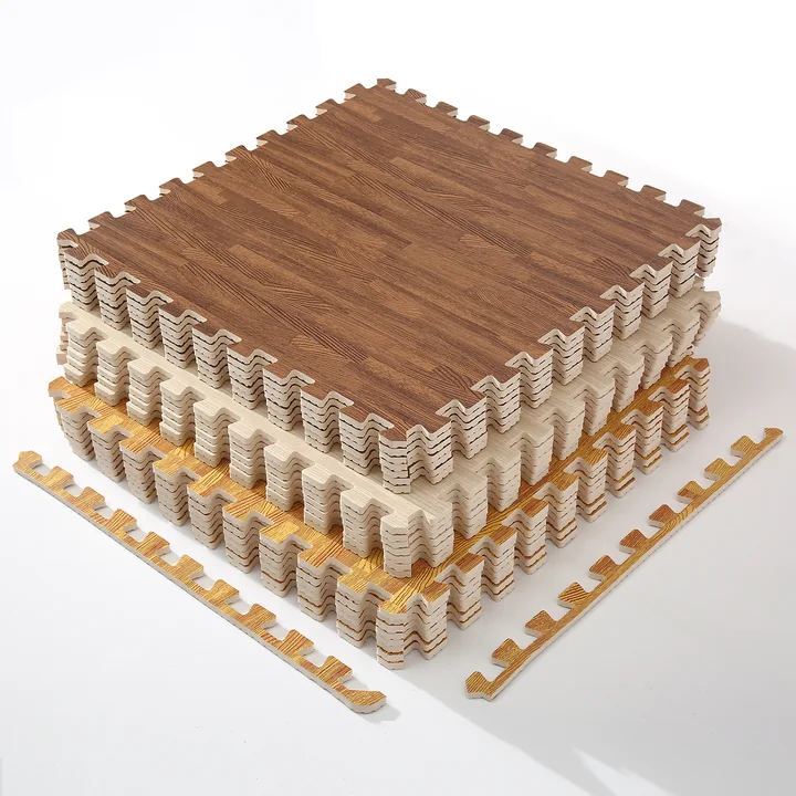 Wood Grain EVA Foam Mat